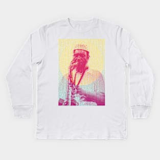 Pharoah Sanders offset graphic Kids Long Sleeve T-Shirt